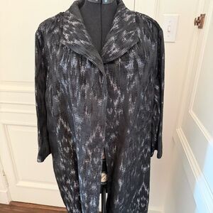 Eileen Fisher BLURRED IKAT JACQUARD JACKET